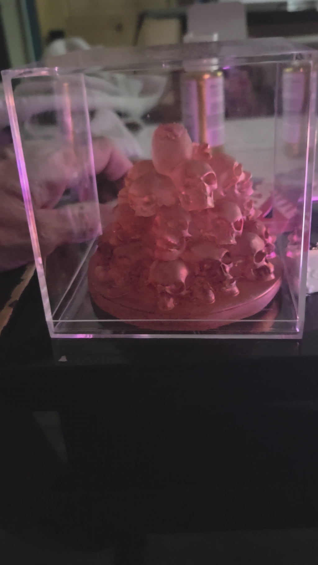 Handmade Resin Pile of Skulls Light – Custom Color, Glow in the Dark