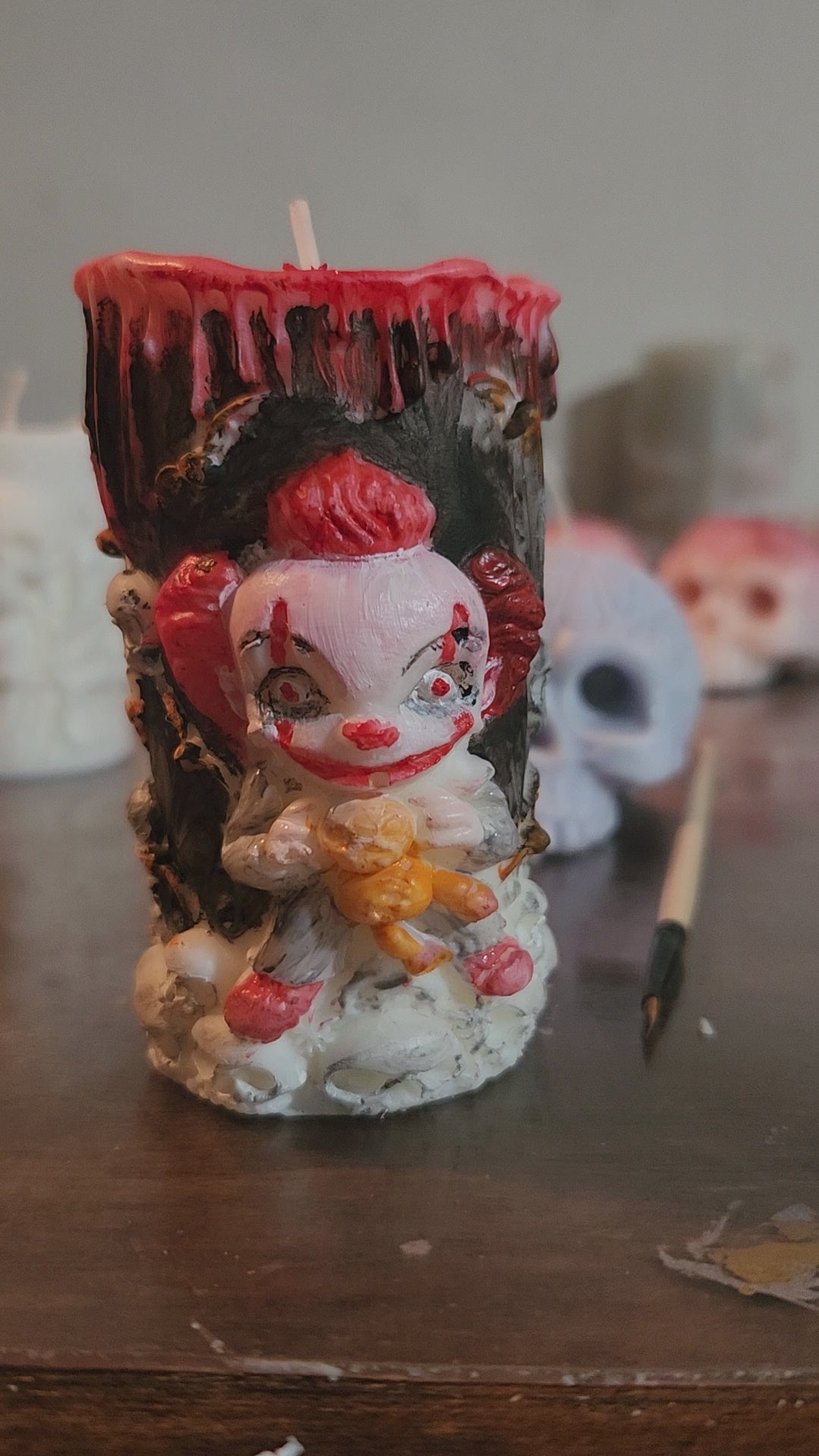 The Sewer Clown Candle