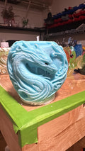Handmade Dragon Head Candle – Hand-Painted & Made to Order