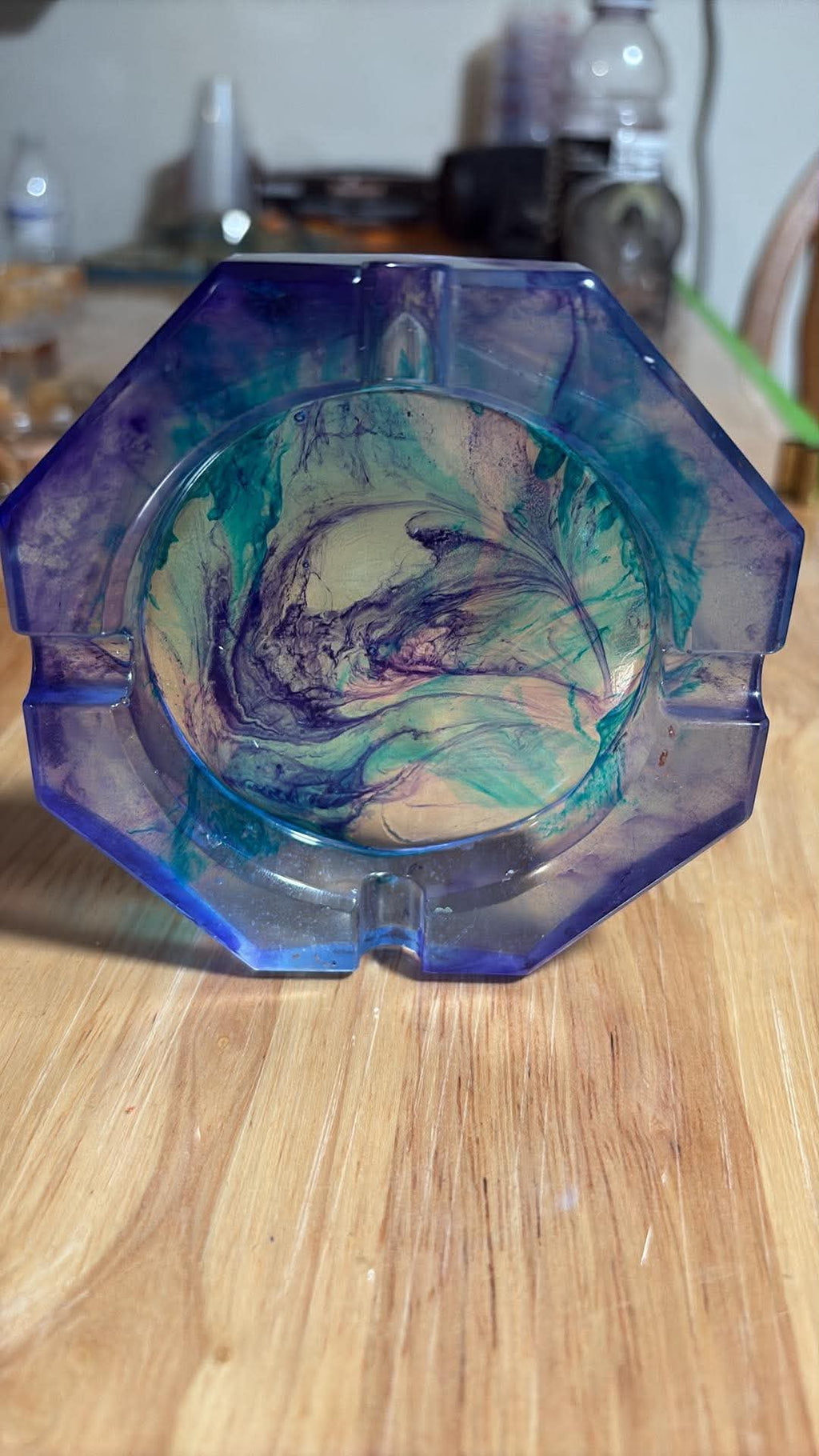 Handmade Resin Decorative Tray – Custom Color Krifty Glow