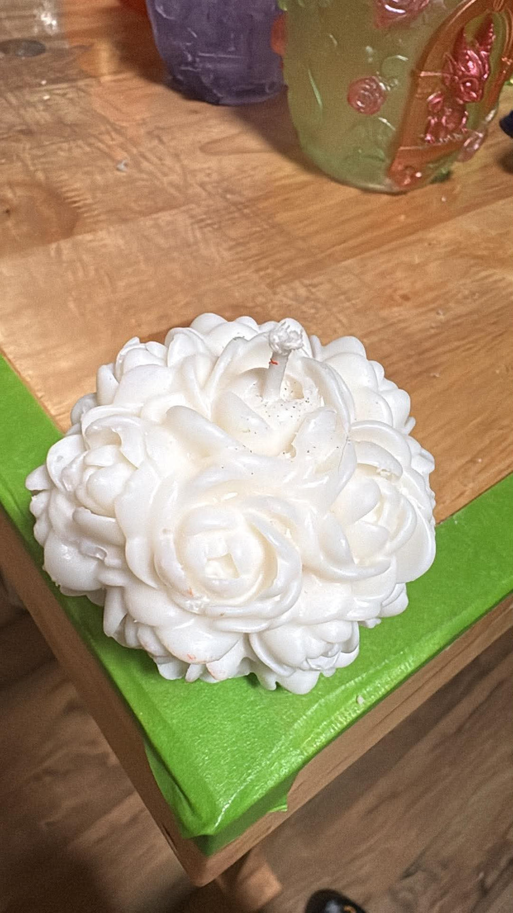 Handmade Bundle of Roses Candle – Hand-Painted & Made to Order