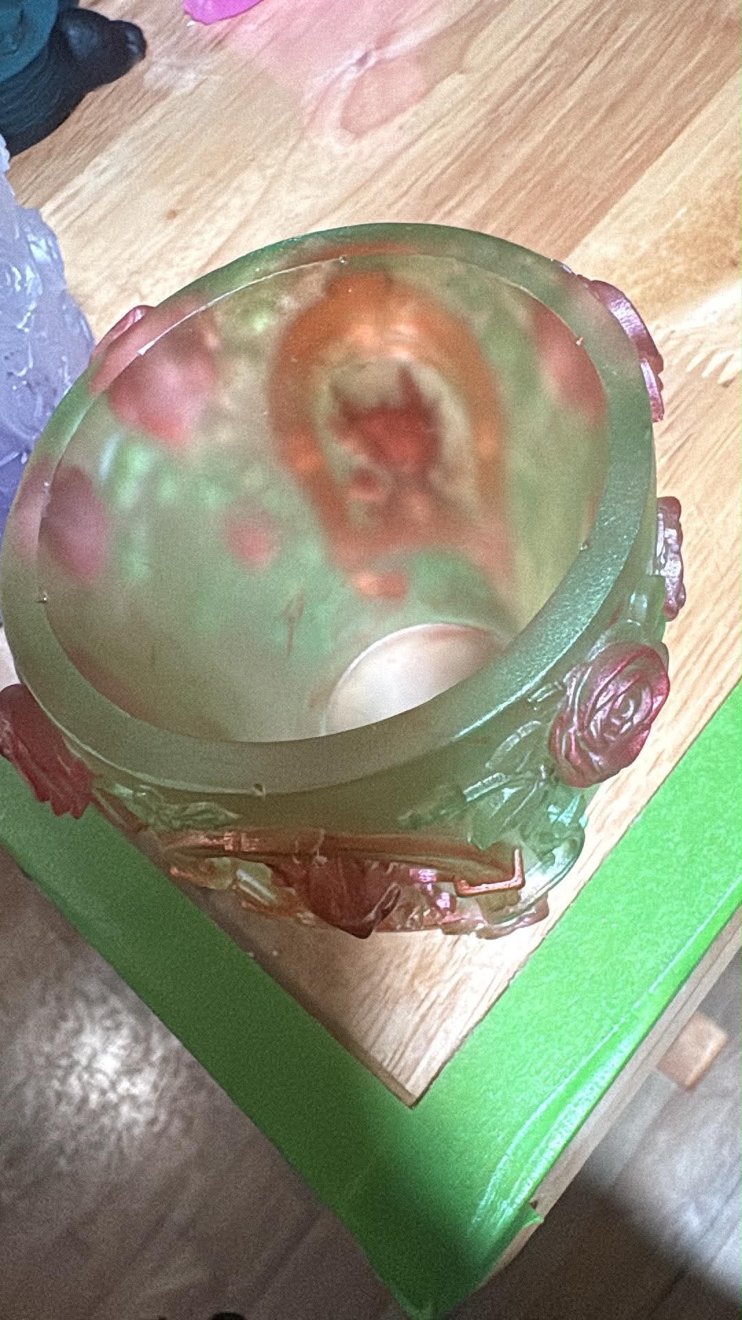 Handmade Resin Mini Planter – Dragon or Turtle Custom Color