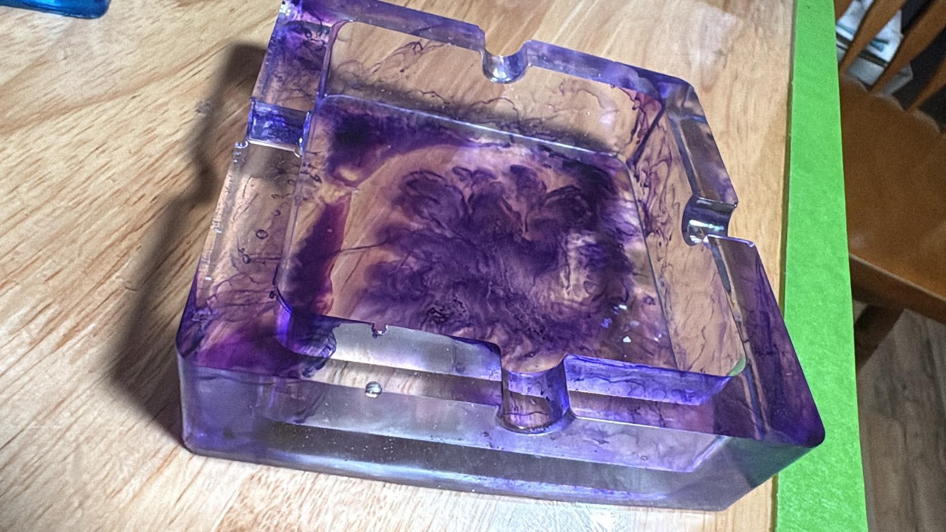 Handmade Resin Decorative Tray – Custom Color