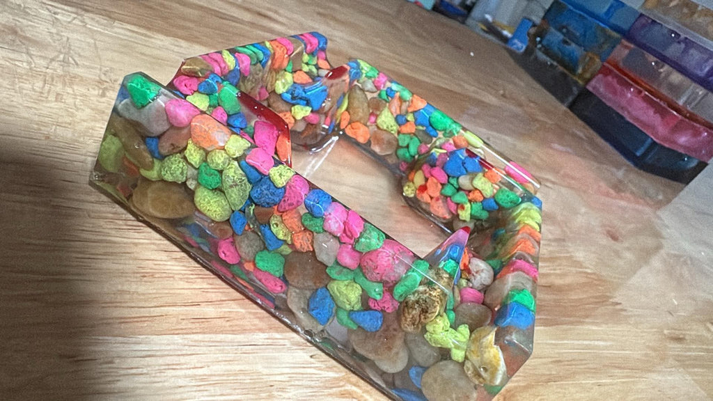 Handmade Resin Decorative Tray – Custom Color Krifty Glow