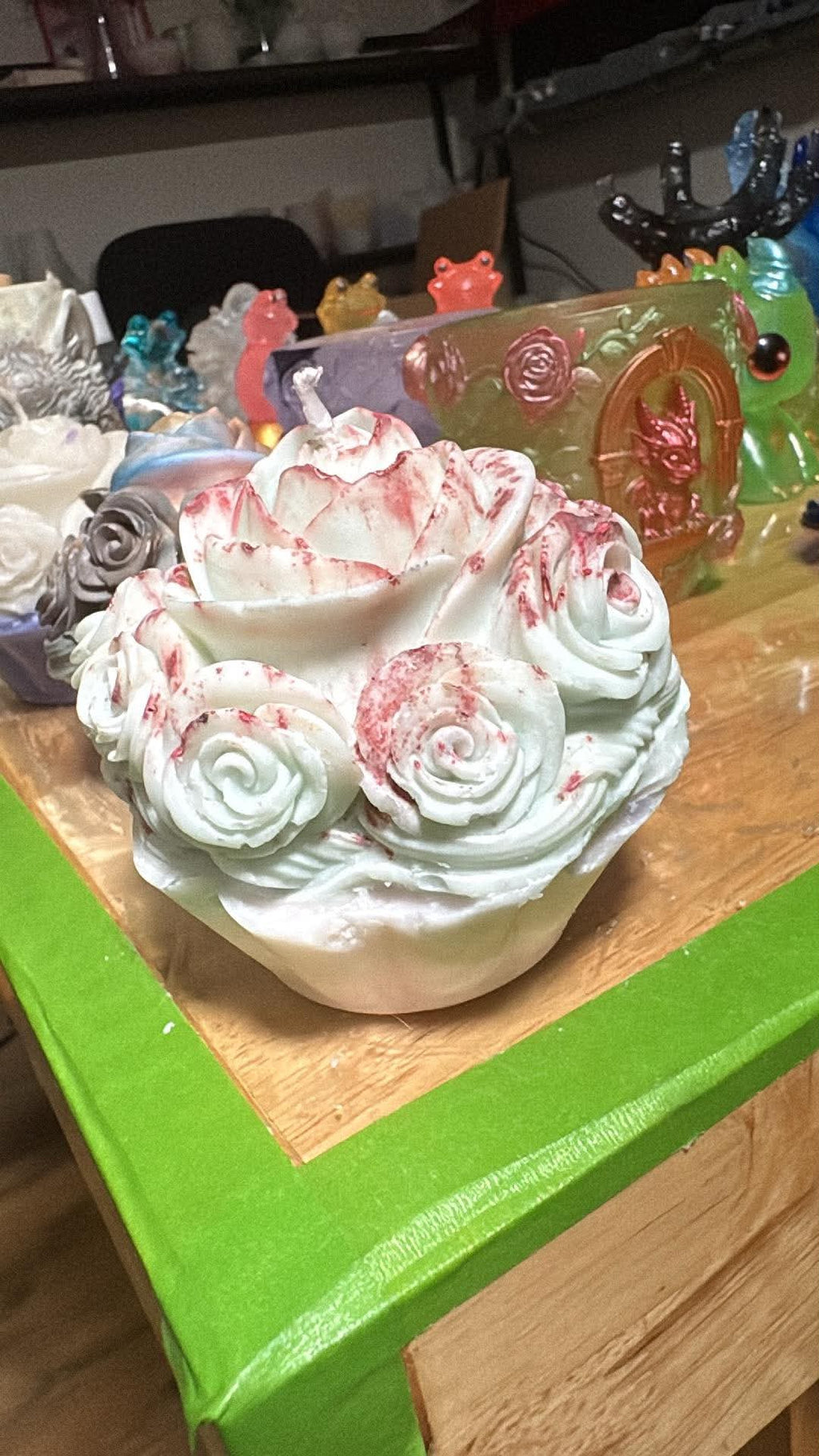 Handmade Cupcake Candle – Hand-Painted & Made to Order
