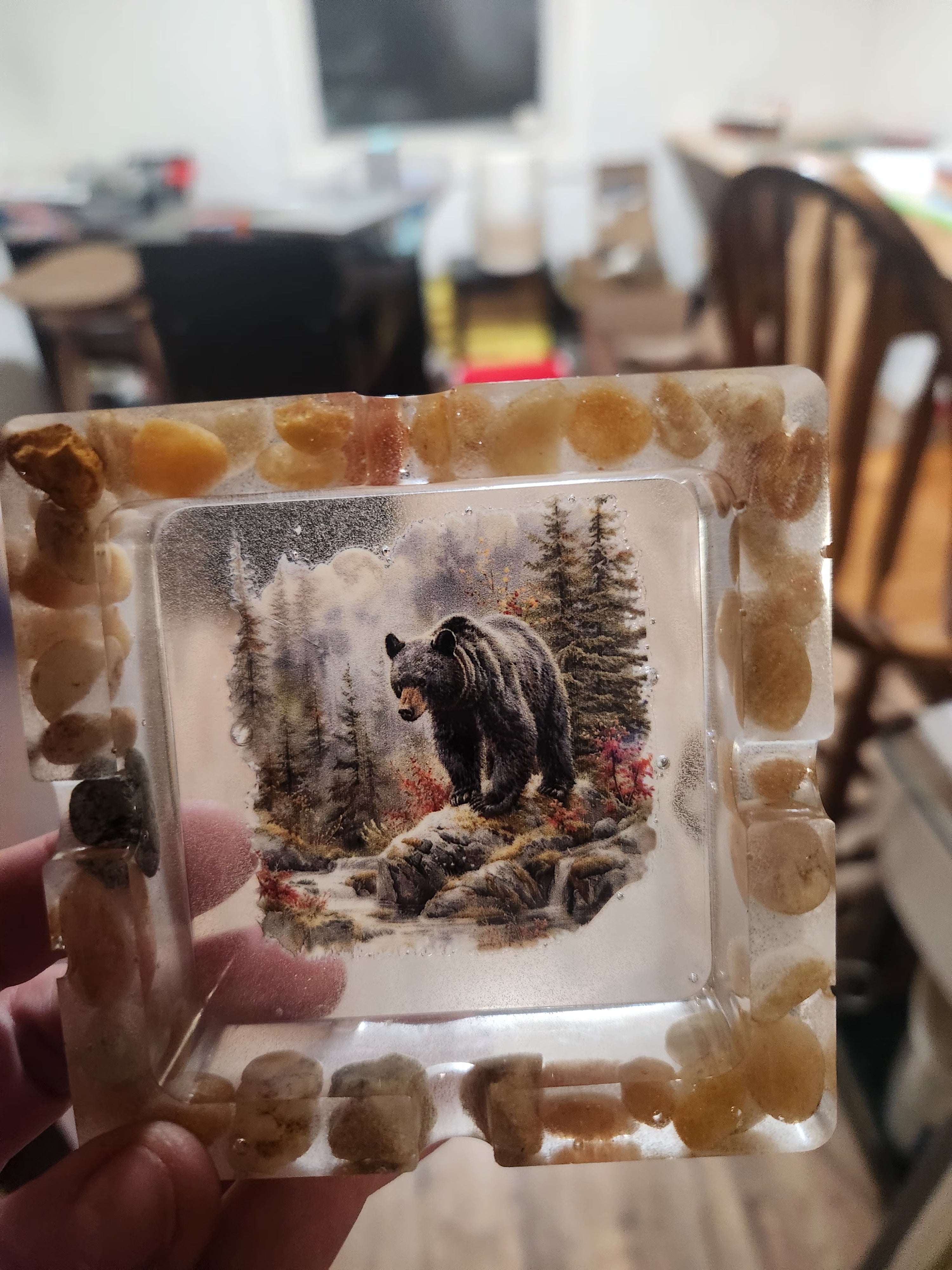 Handmade Resin Decorative Tray – Custom Color