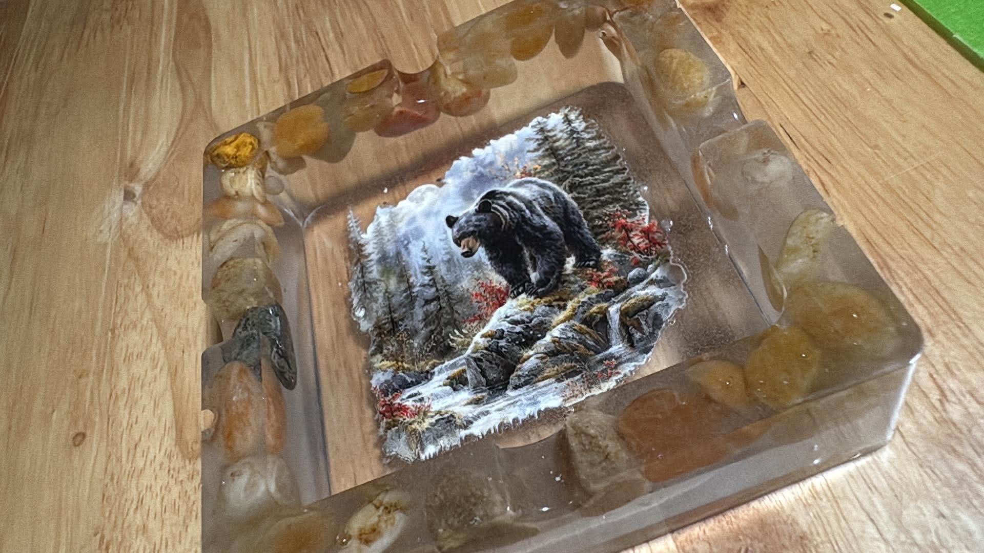 Handmade Resin Decorative Tray – Custom Color