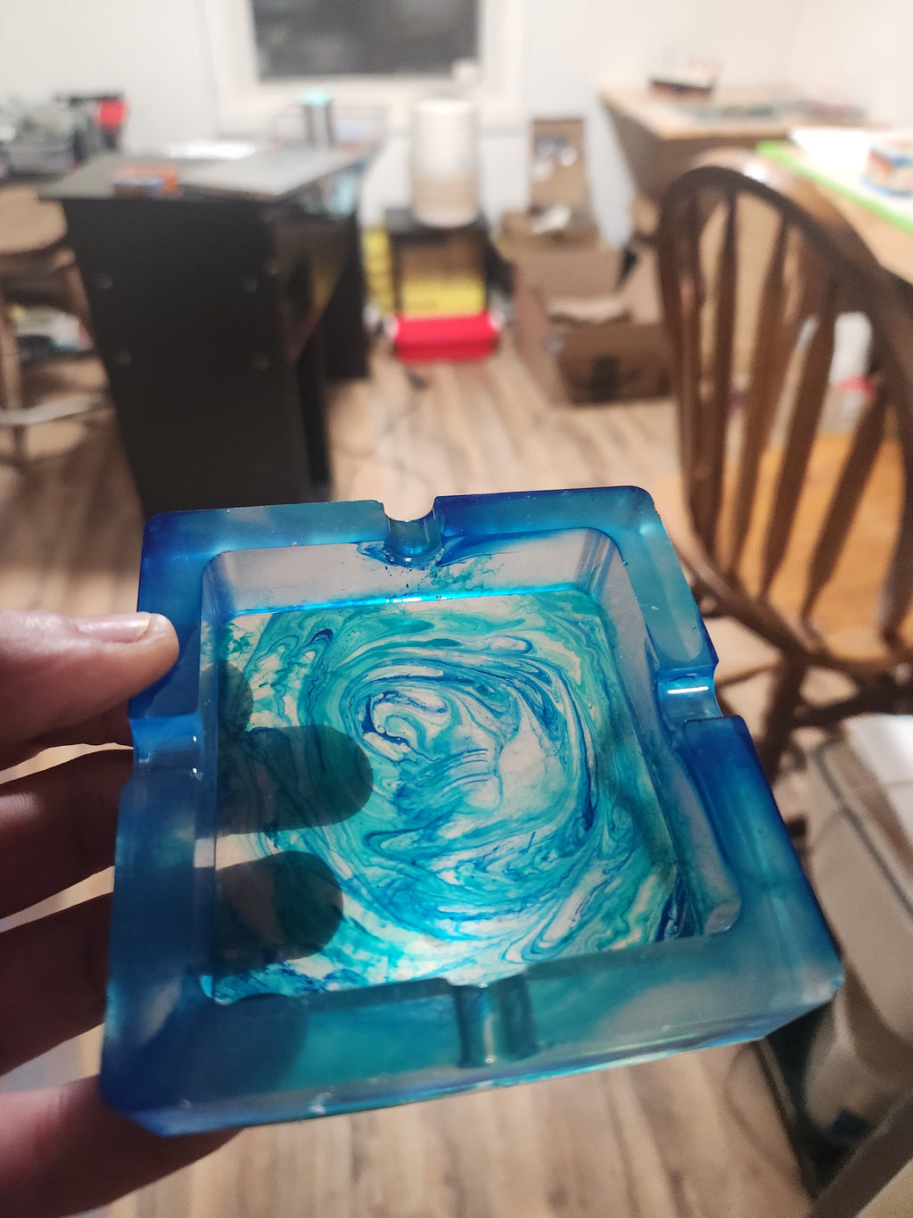 Handmade Resin Decorative Tray – Custom Color