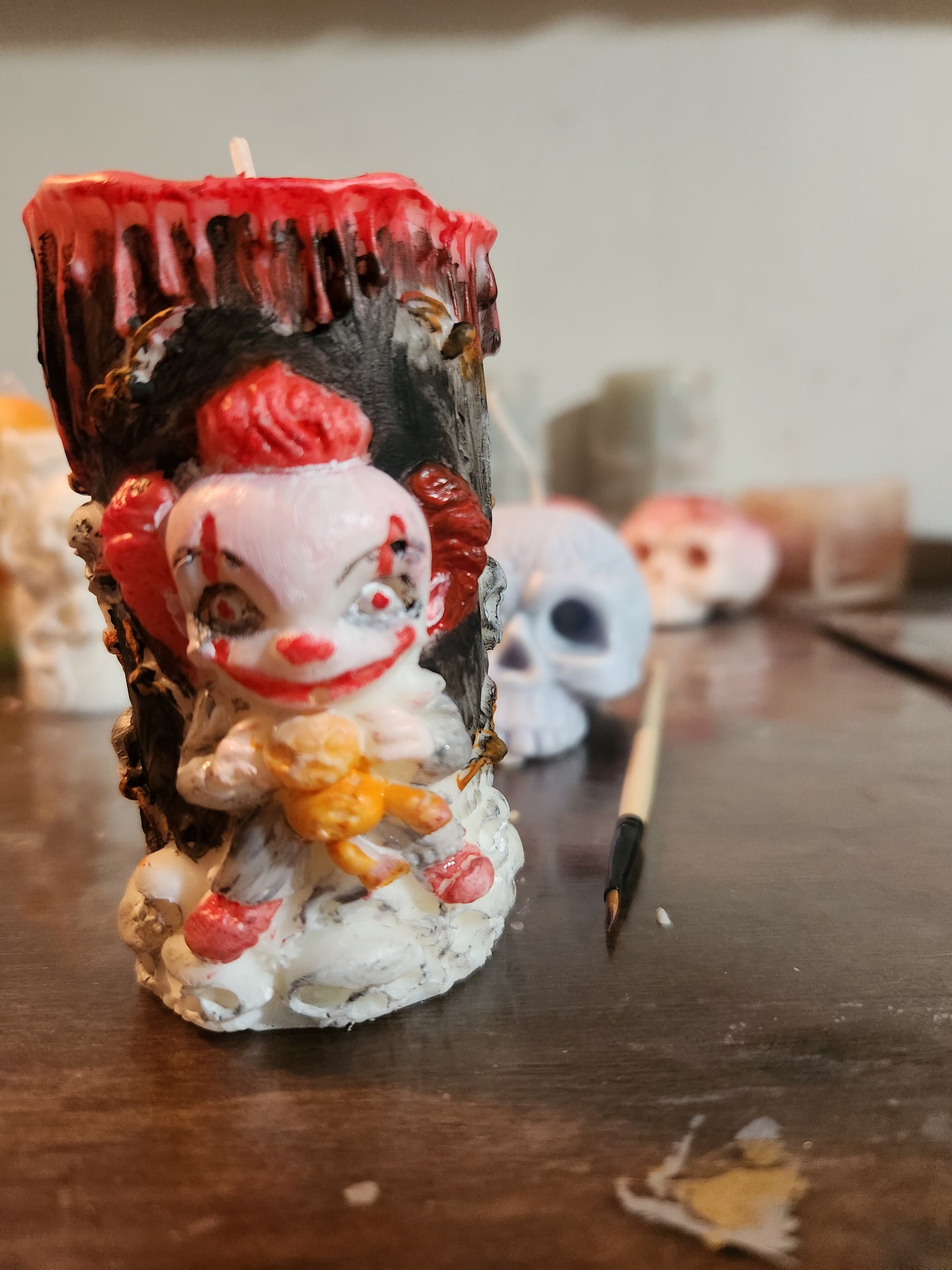 The Sewer Clown Candle