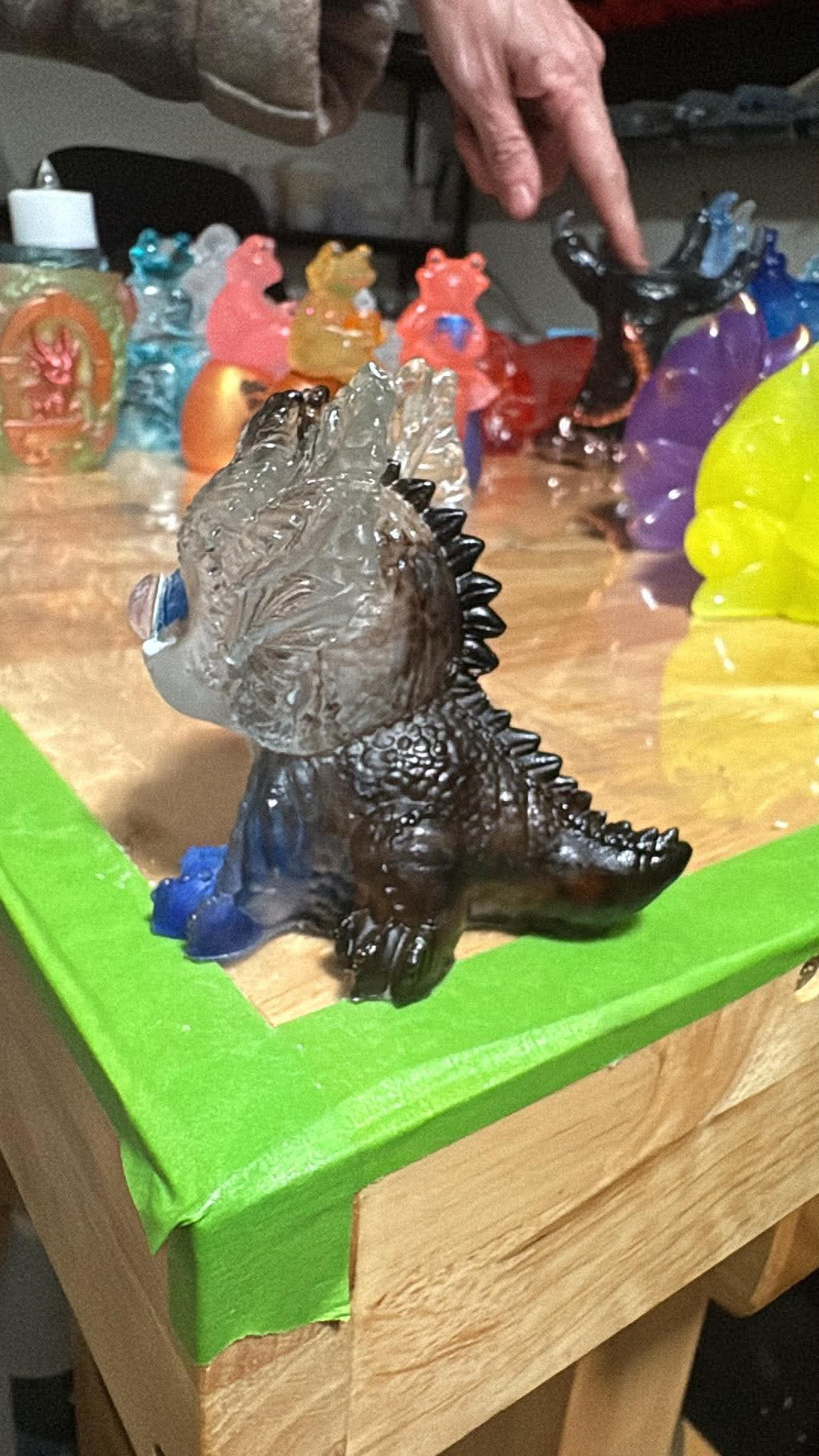 Handmade Lizard Figurine Collection – Resin Art