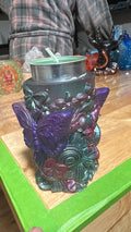 Handmade Butterfly Resin Candle Holder – Custom Color