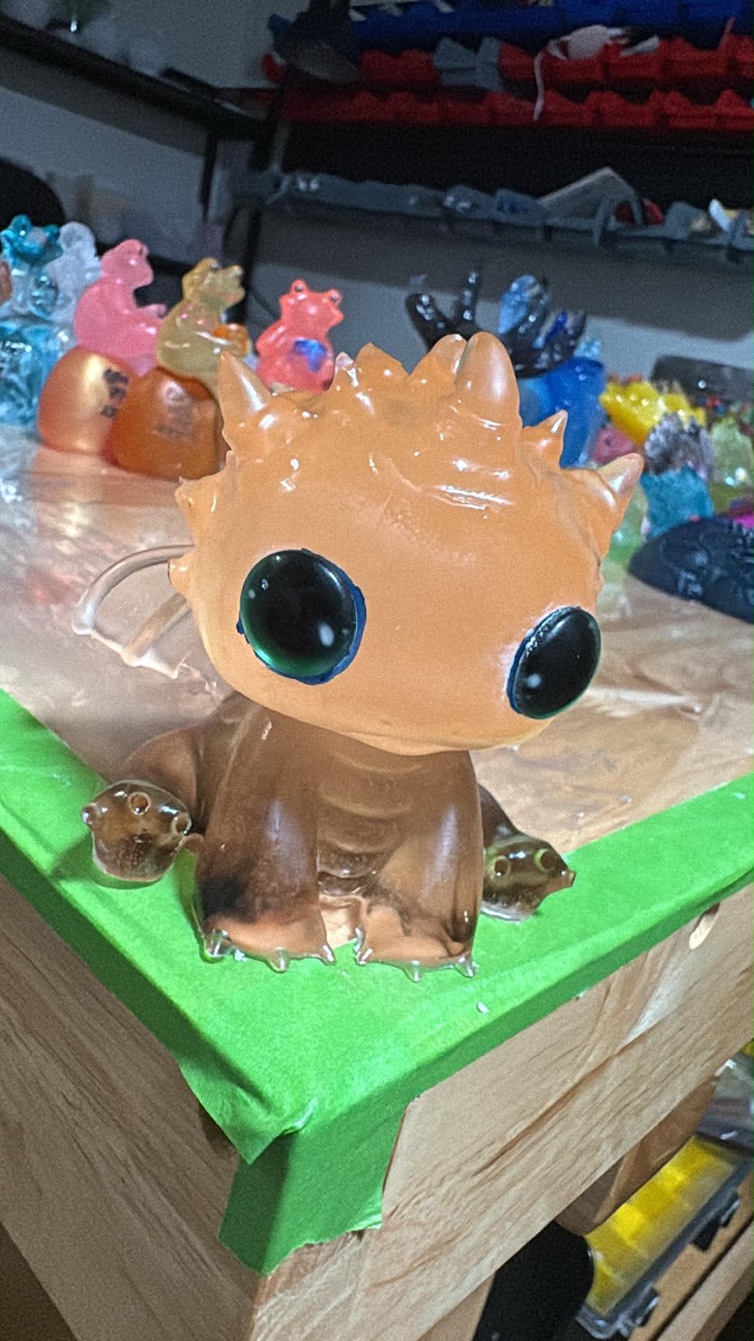 Handmade Lizard Figurine Collection – Resin Art