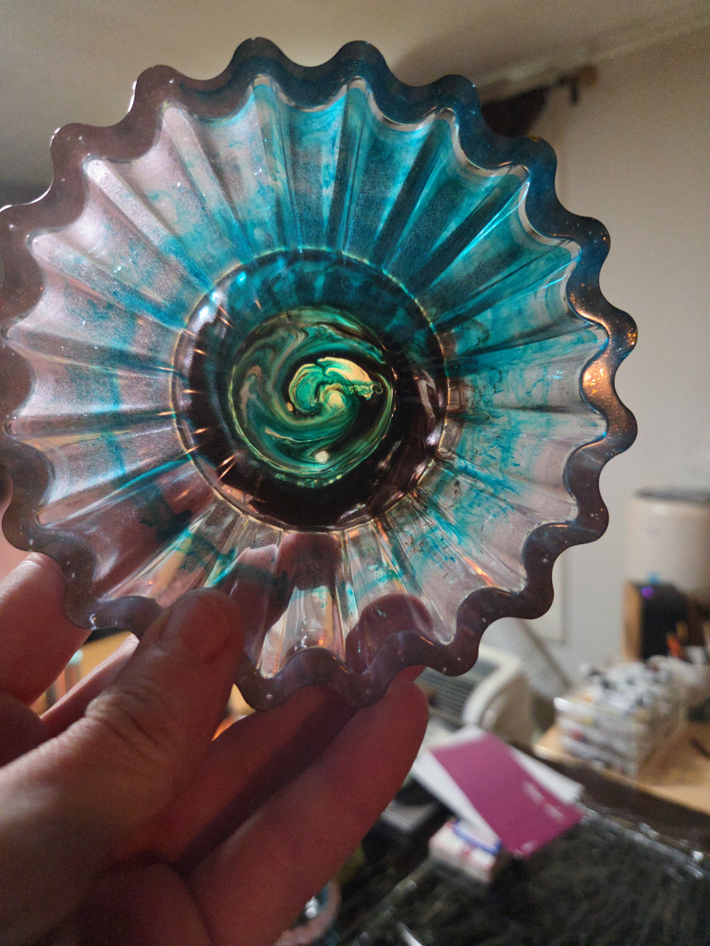 Glow in the Dark Resin Bowl Set of 2