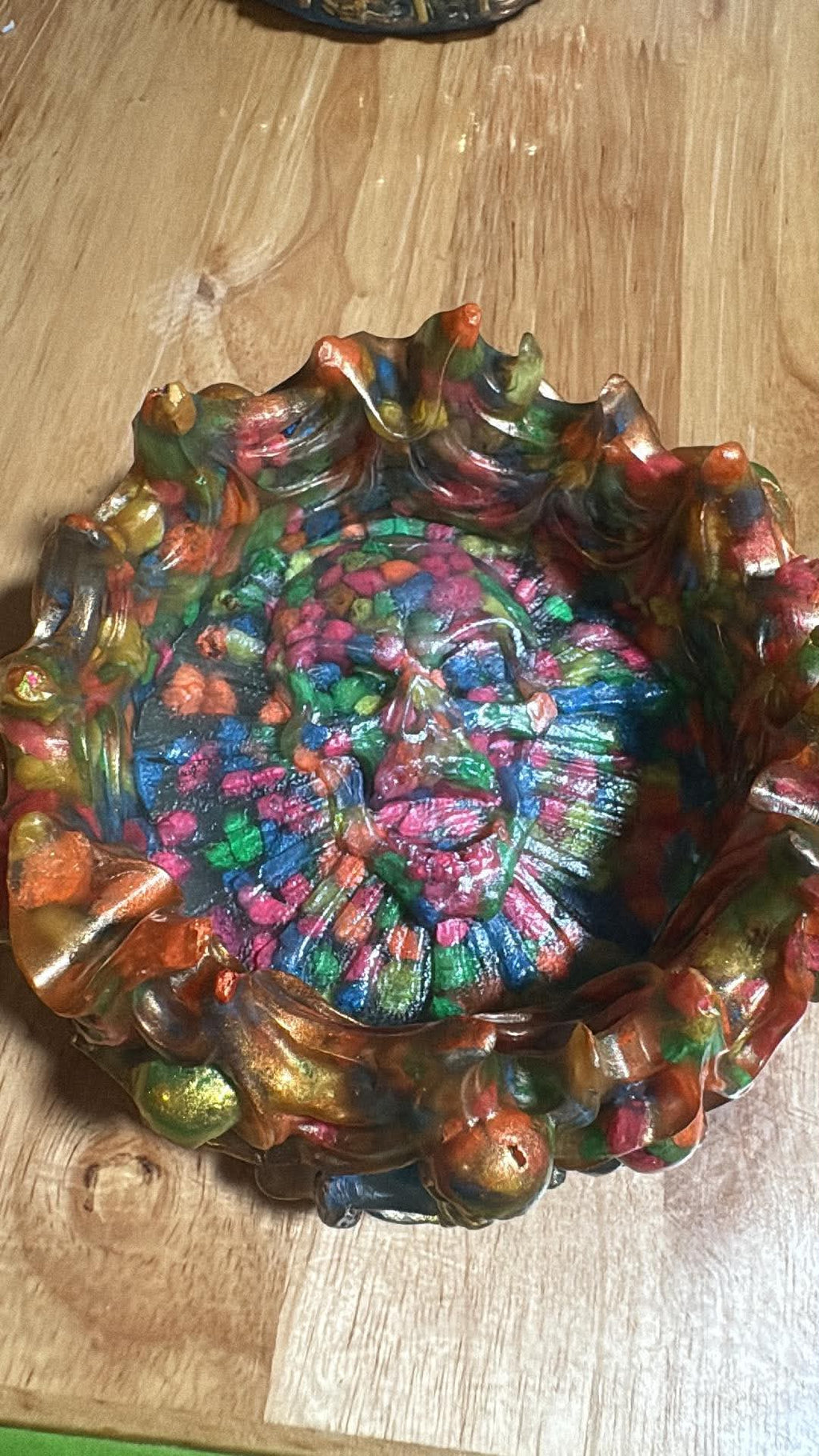 Handmade Skull Resin Decorative Tray – Custom Color
