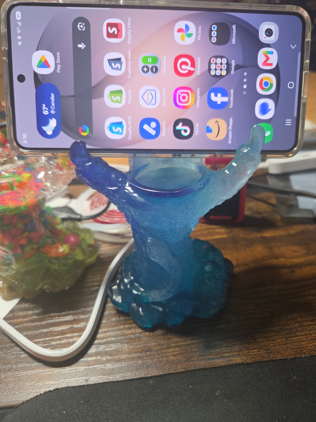 Dragon Claw Resin Candle Holder